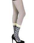 Zohara „Happy Socks“ Strumpfhose mit grauem/mehrfarbigem Aufdruck