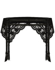 Roza Lagerta Suspender Belt Black