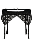 Roza Lagerta Suspender Belt Black