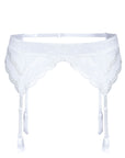 Roza Lagerta Suspender Belt White