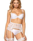 Roza Anuk Suspender Belt White