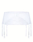 Roza Anuk Suspender Belt White