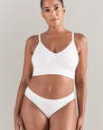 The TENCEL™ Seamless Bralette White Sand