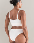 The TENCEL™ Seamless Bralette White Sand