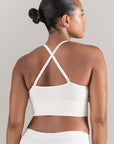 The TENCEL™ Seamless Bralette White Sand