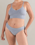 The TENCEL™ High Leg Brief Storm Grey