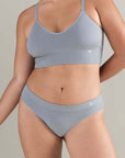 The TENCEL™ High Leg Brief Storm Grey