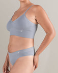 The TENCEL™ High Leg Brief Storm Grey