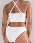 The TENCEL™ High Leg Brief White Sand