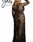 YesX YX826Q Long Gown & Thong