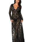 YesX YX826 Long Gown & Thong