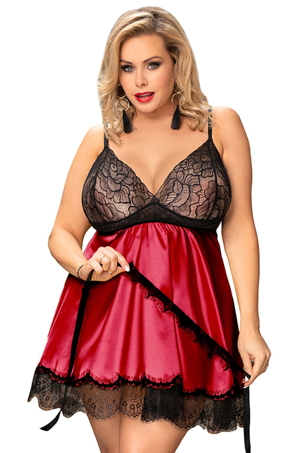 YesX YX832Q Babydoll &amp; Blindfold