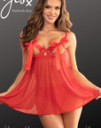 YesX YX841 Red Babydoll Set