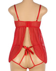 YesX YX841 Red Babydoll Set