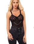 YesX YX846 Black Bodysuit