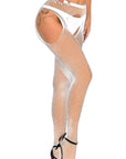 YesX YX851 Sparkly Fishnet White