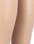 YesX YX851 Sparkly Fishnet White