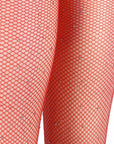 YesX YX852 Sparkly Fishnet Red