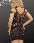 YesX YX853 Sparkly Black Dress