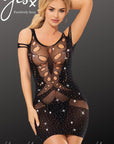 YesX YX853 Sparkly Black Dress