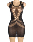 YesX YX853 Sparkly Black Dress