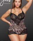 YesX YX854Q Leopard Bodysuit