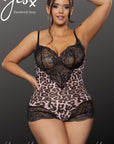 YesX YX854Q Leopard Bodysuit