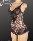 YesX YX854 Leopard Bodysuit