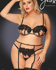 YesX YX953Q 3pc Black Bra Set