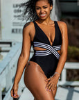 YesX YX980 One Piece Swimsuit Black