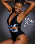 YesX YX980 One Piece Swimsuit Black