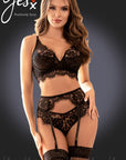 YesX YX987 Lingerie Set Black