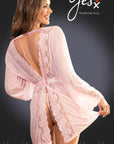 YesX YX990 Dressing Gown Pink