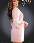 YesX YX990 Dressing Gown Pink