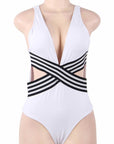 YesX YX962 One Piece Swimsuit White