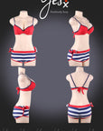 YesX YX964 Bikini 3 Piece Set Red