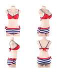 YesX YX964 Bikini 3 Piece Set Red