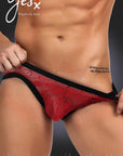 YesX YX974 Men's Brief Red/Black