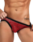 YesX YX974 Men's Brief Red/Black