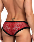 YesX YX974 Men's Brief Red/Black