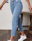 High Waist Jeans with Pockets - Little Miss Vanilla