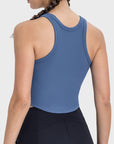 Millennia Round Neck Racerback Active Tank - Little Miss Vanilla