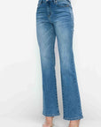 bytos Full Size Cat's Whiskers Mid Rise Bootcut Jeans - Little Miss Vanilla