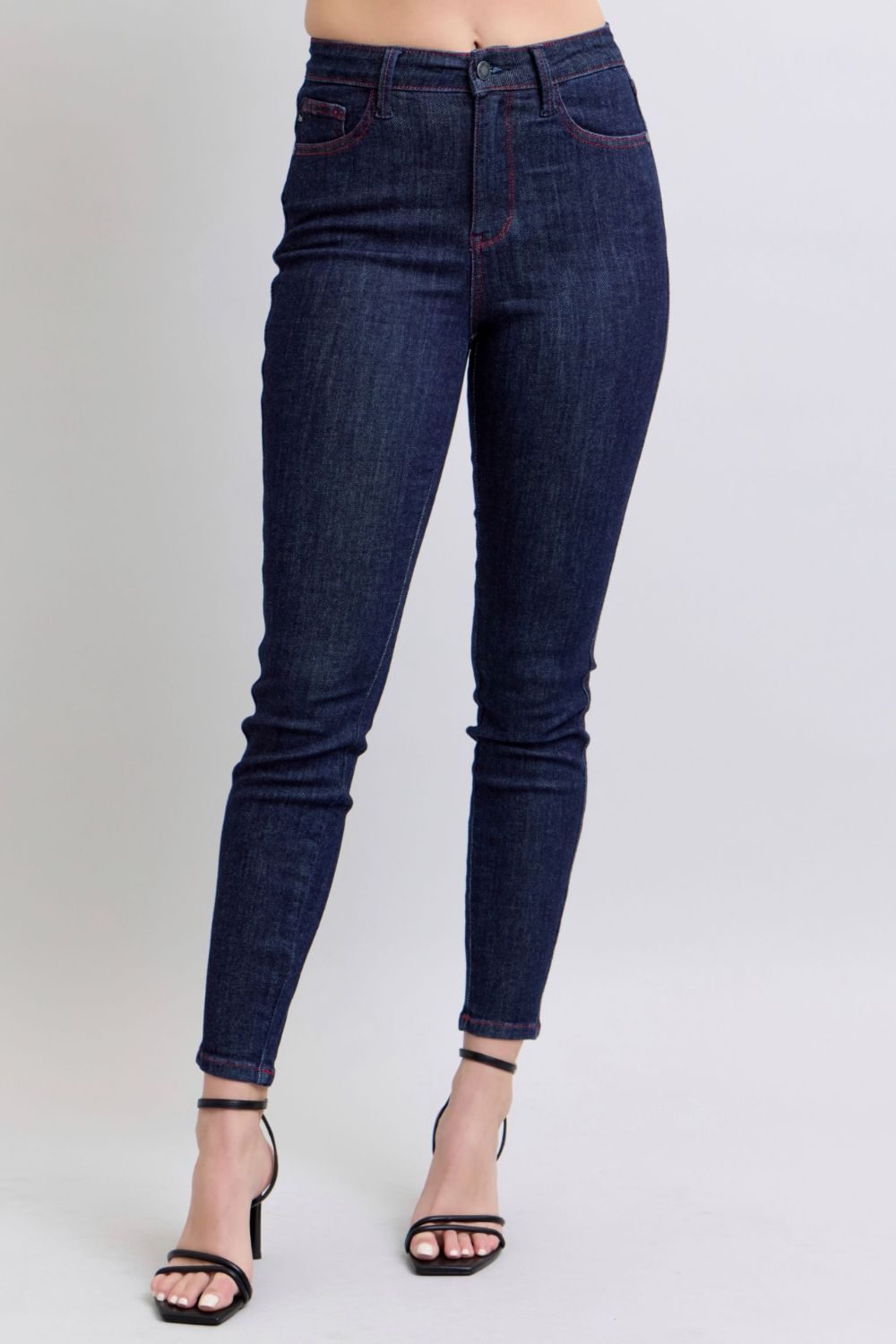 Judy Blue Full Size Heart Shaped Back Pockets Skinny Jeans - Little Miss Vanilla