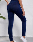 Ashleigh Blue Solid Color High Waist Stretchy Slim Fit Jeggings