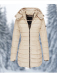 Mid-length Slim-fit Quilted Jacket