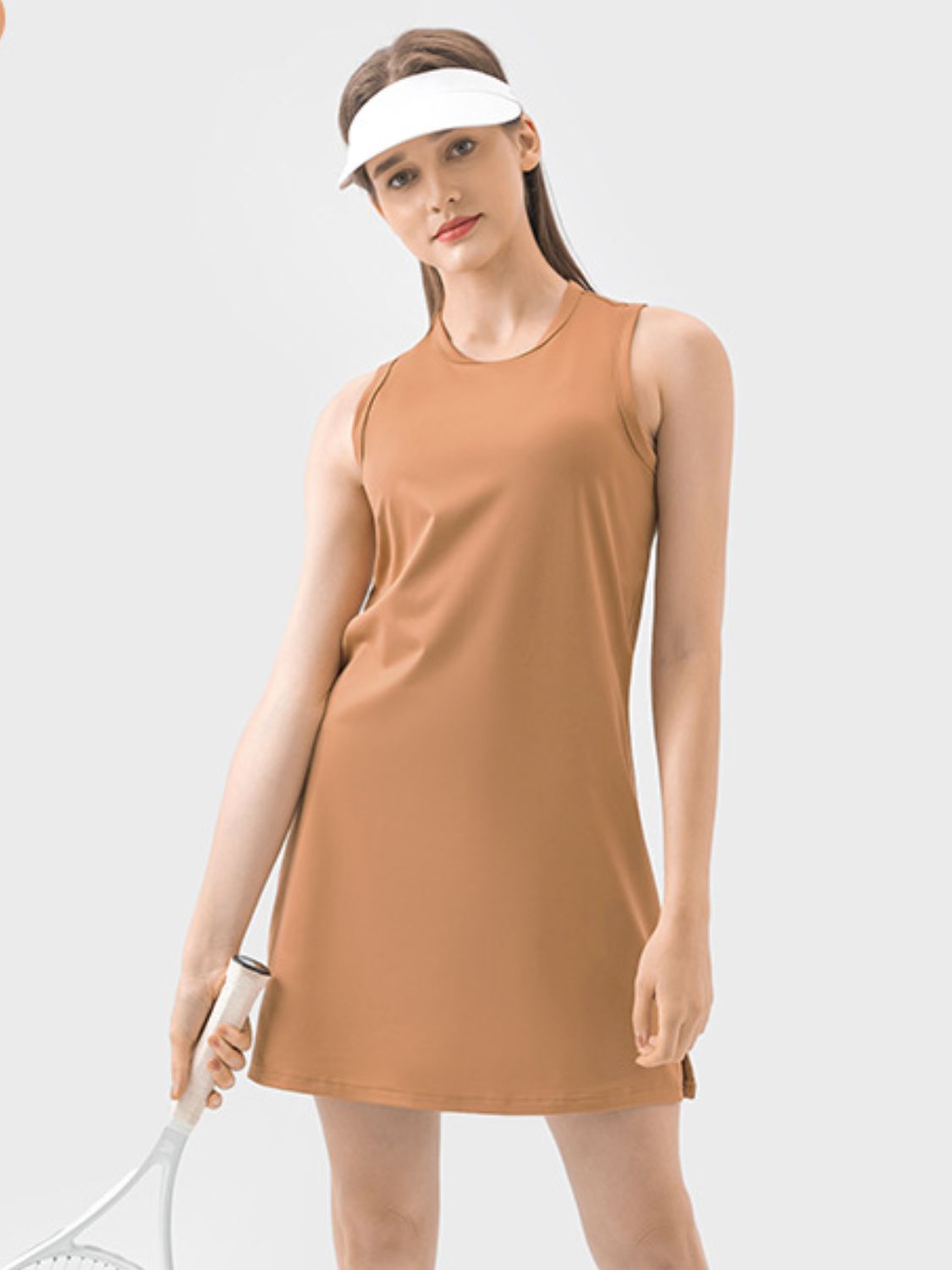 Millennia Round Neck Sleeveless Active Dress - Little Miss Vanilla