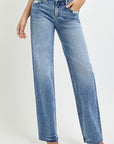 RISEN Full Size High Rise Straight Leg Jeans with Pockets - Little Miss Vanilla