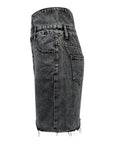 Raw Hem High Waist Denim Skirt - Little Miss Vanilla