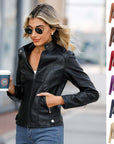 European And American Women's Leather Jackets